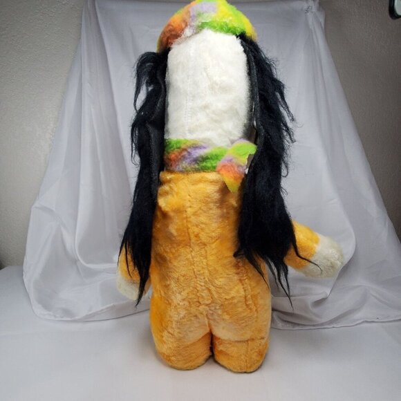 VTG 1970's Droopy Dog Plush Multicolor Hat and Scarf Carnival Toy 17" Tall RARE - Picture 12 of 16